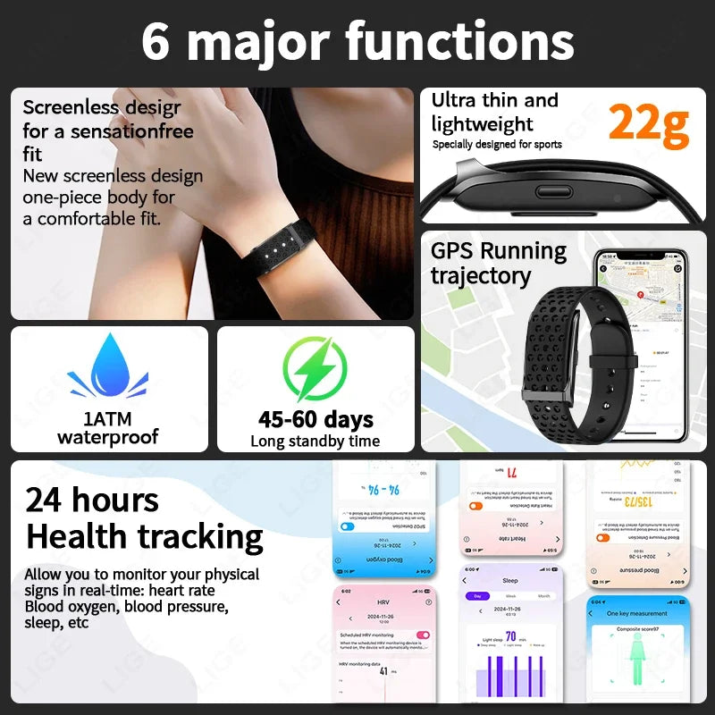 Smart Fitness Watch with Heart Rate, GPS & 127 Sports Modes